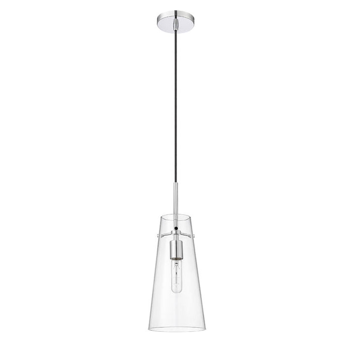 Kira Chrome 1 Light Cord 13 Inch Pendant Z-Lite 7508P-CH | theLightShop