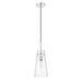 Kira Chrome 1 Light Cord 13 Inch Pendant Z-Lite 7508P-CH | theLightShop
