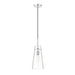 Kira Chrome 1 Light Cord 13 Inch Pendant Z-Lite 7508P-CH | theLightShop