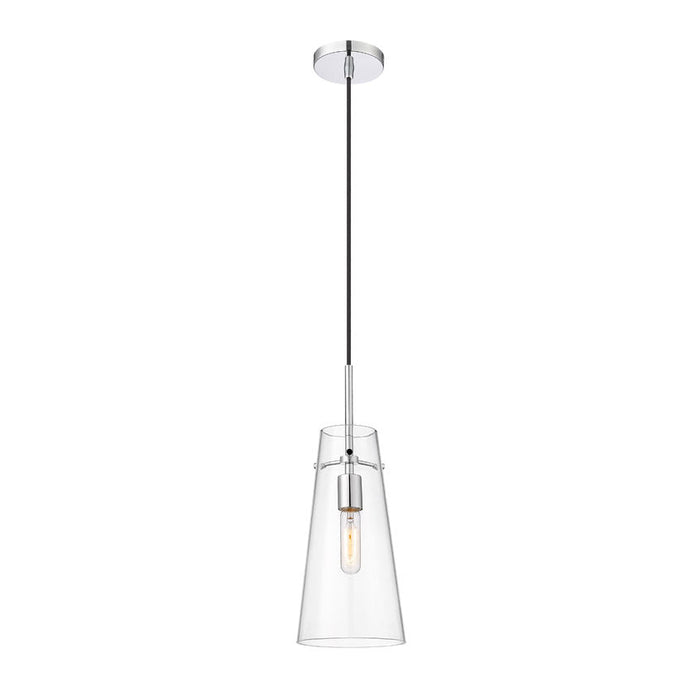 Kira Chrome 1 Light Cord 13 Inch Pendant Z-Lite 7508P-CH | theLightShop