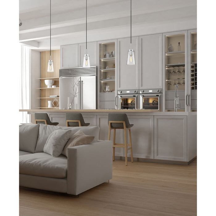 Kira Chrome 1 Light Cord 8 Inch Pendant Z-Lite 7508MP-CH | theLightShop