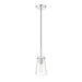 Kira Chrome 1 Light Cord 8 Inch Pendant Z-Lite 7508MP-CH | theLightShop