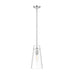 Kira Chrome 1 Light Rod 13 Inch Pendant Z-Lite 7508P-ROD-CH | theLightShop