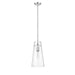 Kira Chrome 1 Light Rod 13 Inch Pendant Z-Lite 7508P-ROD-CH | theLightShop