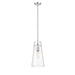 Kira Chrome 1 Light Rod 13 Inch Pendant Z-Lite 7508P-ROD-CH | theLightShop