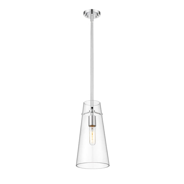Kira Chrome 1 Light Rod 13 Inch Pendant Z-Lite 7508P-ROD-CH | theLightShop