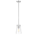 Kira Chrome 1 Light Rod 8 Inch Pendant Z-Lite 7508MP-ROD-CH | theLightShop