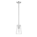 Kira Chrome 1 Light Rod 8 Inch Pendant Z-Lite 7508MP-ROD-CH | theLightShop