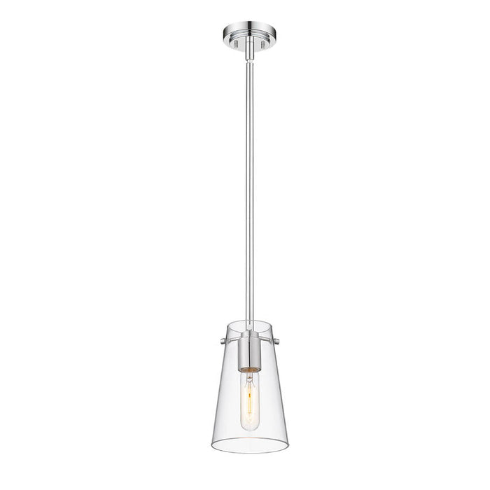 Kira Chrome 1 Light Rod 8 Inch Pendant Z-Lite 7508MP-ROD-CH | theLightShop