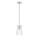 Kira Chrome 1 Light Rod 8 Inch Pendant Z-Lite 7508MP-ROD-CH | theLightShop
