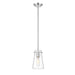 Kira Chrome 1 Light Rod 8 Inch Pendant Z-Lite 7508MP-ROD-CH | theLightShop