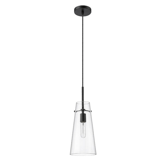 Kira Matte Black 1 Light Cord 13 Inch Pendant Z-Lite 7508P-MB | theLightShop