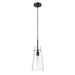 Kira Matte Black 1 Light Cord 13 Inch Pendant Z-Lite 7508P-MB | theLightShop