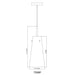 Kira Matte Black 1 Light Cord 13 Inch Pendant Z-Lite 7508P-MB | theLightShop