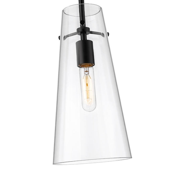 Kira Matte Black 1 Light Cord 13 Inch Pendant Z-Lite 7508P-MB | theLightShop