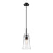 Kira Matte Black 1 Light Cord 13 Inch Pendant Z-Lite 7508P-MB | theLightShop
