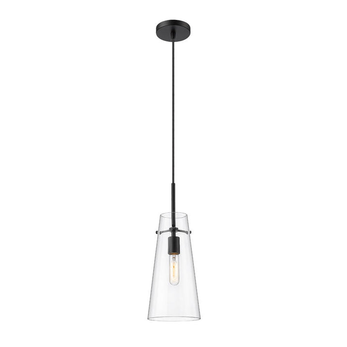 Kira Matte Black 1 Light Cord 13 Inch Pendant Z-Lite 7508P-MB | theLightShop