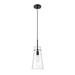 Kira Matte Black 1 Light Cord 13 Inch Pendant Z-Lite 7508P-MB | theLightShop