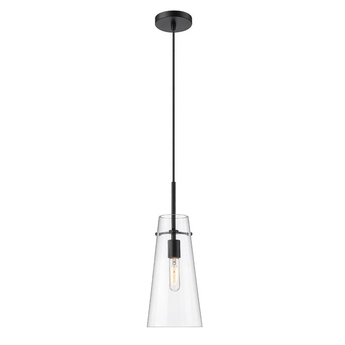 Kira Matte Black 1 Light Cord 13 Inch Pendant Z-Lite 7508P-MB | theLightShop