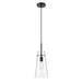 Kira Matte Black 1 Light Cord 13 Inch Pendant Z-Lite 7508P-MB | theLightShop