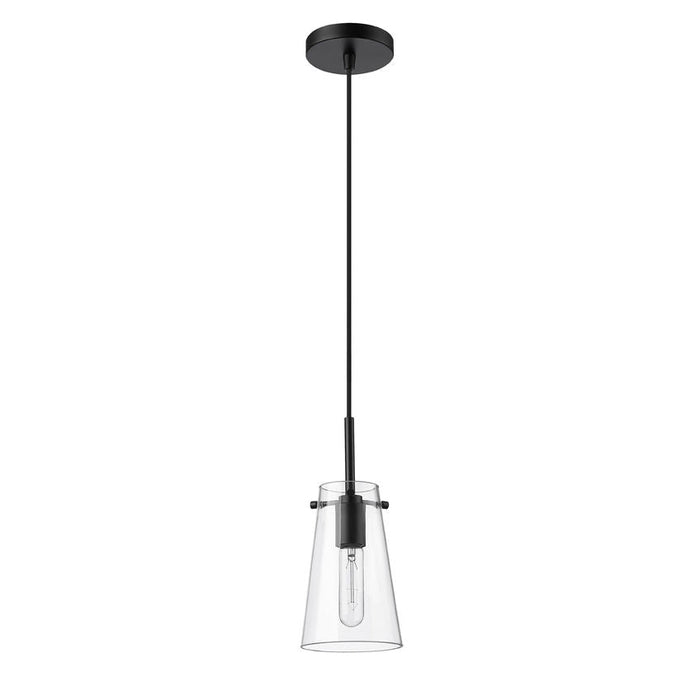 Kira Matte Black 1 Light Cord 8 Inch Pendant Z-Lite 7508MP-MB | theLightShop