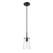 Kira Matte Black 1 Light Cord 8 Inch Pendant Z-Lite 7508MP-MB | theLightShop