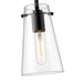 Kira Matte Black 1 Light Cord 8 Inch Pendant Z-Lite 7508MP-MB | theLightShop