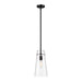Kira Matte Black 1 Light Rod 13 Inch Pendant Z-Lite 7508P-ROD-MB | theLightShop