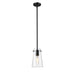 Kira Matte Black 1 Light Rod 8 Inch Pendant Z-Lite 7508MP-ROD-MB | theLightShop