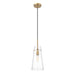 Kira Modern Gold 1 Light Cord 13 Inch Pendant Z-Lite 7508P-MGLD | theLightShop