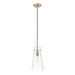Kira Modern Gold 1 Light Cord 13 Inch Pendant Z-Lite 7508P-MGLD | theLightShop