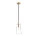 Kira Modern Gold 1 Light Cord 13 Inch Pendant Z-Lite 7508P-MGLD | theLightShop
