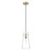 Kira Modern Gold 1 Light Cord 13 Inch Pendant Z-Lite 7508P-MGLD | theLightShop
