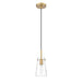 Kira Modern Gold 1 Light Cord 8 Inch Pendant Z-Lite 7508MP-MGLD | theLightShop