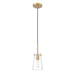Kira Modern Gold 1 Light Cord 8 Inch Pendant Z-Lite 7508MP-MGLD | theLightShop