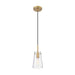 Kira Modern Gold 1 Light Cord 8 Inch Pendant Z-Lite 7508MP-MGLD | theLightShop