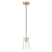 Kira Modern Gold 1 Light Cord 8 Inch Pendant Z-Lite 7508MP-MGLD | theLightShop