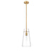 Kira Modern Gold 1 Light Rod 13 Inch Pendant Z-Lite 7508P-ROD-MGLD | theLightShop