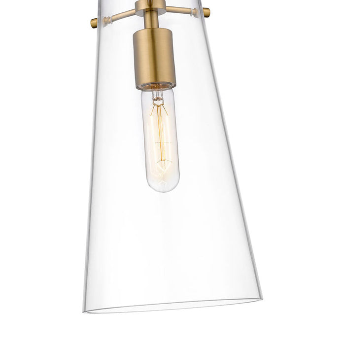 Kira Modern Gold 1 Light Rod 13 Inch Pendant Z-Lite 7508P-ROD-MGLD | theLightShop