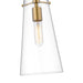 Kira Modern Gold 1 Light Rod 13 Inch Pendant Z-Lite 7508P-ROD-MGLD | theLightShop