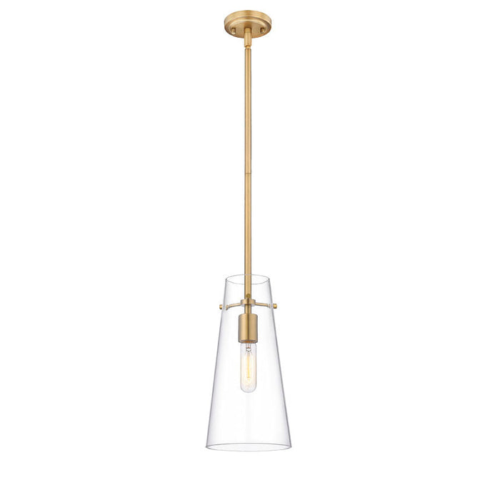 Kira Modern Gold 1 Light Rod 13 Inch Pendant Z-Lite 7508P-ROD-MGLD | theLightShop