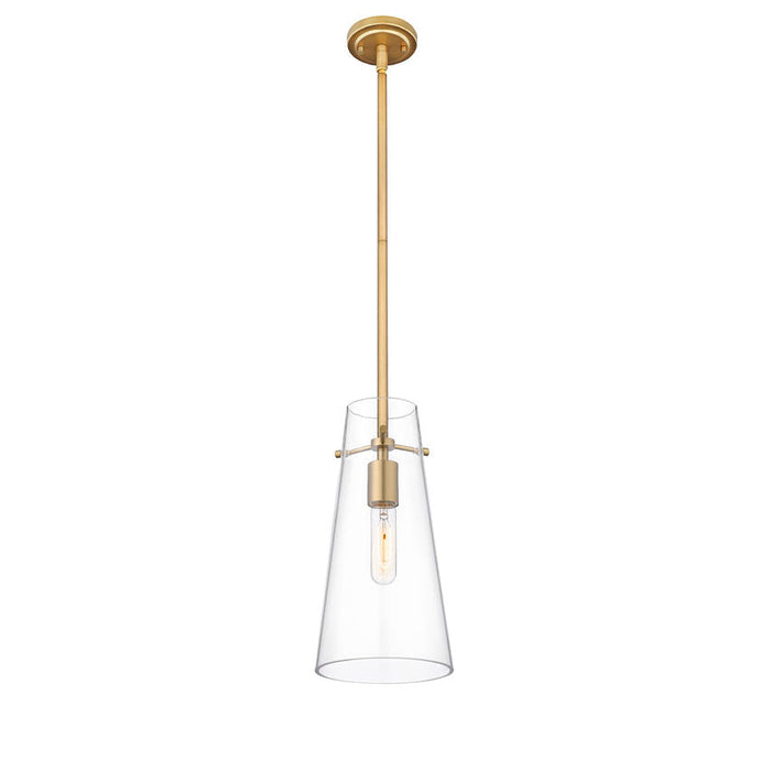 Kira Modern Gold 1 Light Rod 13 Inch Pendant Z-Lite 7508P-ROD-MGLD | theLightShop