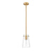 Kira Modern Gold 1 Light Rod 8 Inch Pendant Z-Lite 7508MP-ROD-MGLD | theLightShop