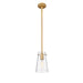 Kira Modern Gold 1 Light Rod 8 Inch Pendant Z-Lite 7508MP-ROD-MGLD | theLightShop
