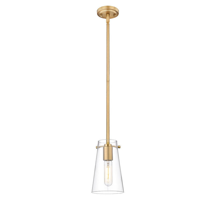 Kira Modern Gold 1 Light Rod 8 Inch Pendant Z-Lite 7508MP-ROD-MGLD | theLightShop