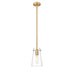 Kira Modern Gold 1 Light Rod 8 Inch Pendant Z-Lite 7508MP-ROD-MGLD | theLightShop