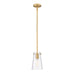 Kira Modern Gold 1 Light Rod 8 Inch Pendant Z-Lite 7508MP-ROD-MGLD | theLightShop