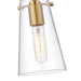 Kira Modern Gold 1 Light Rod 8 Inch Pendant Z-Lite 7508MP-ROD-MGLD | theLightShop