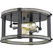 Kirkland Ashen Barnboard Flushmount | theLightShop