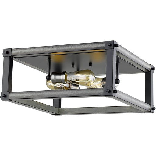 Kirkland Ashen Barnboard Flushmount | theLightShop